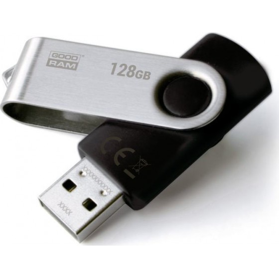 GOODRAM USB 2.0 FLASH DRIVE UTS2 128GB BLACK - (UTS2-1280K0R11)