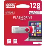GOODRAM USB 3.0 FLASH DRIVE UTS3 128GB RED - (UTS3-1280R0R11)
