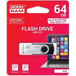 GOODRAM USB 3.0 FLASH DRIVE UTS3 64GB BLACK - (UTS3-0640K0R11)