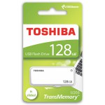 TOSHIBA USB 2.0 FLASH DRIVE 128GB U203 WHITE - (THN-U203W1280E4)