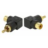 DELOCK ADAPTER RCA MALE �� RCA FEMALE �������� ������ - (66168)