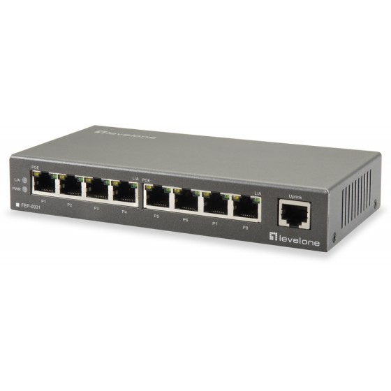 LEVEL ONE ETHERNET POE SWITCH 9-PORT 10/100MBPS V1.0 - (FEP-0931)