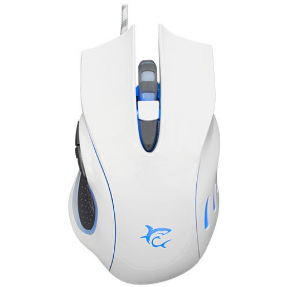 WHITE SHARK GAMING MOUSE 4800DPI HERCULES WHITE - (GM-1605)