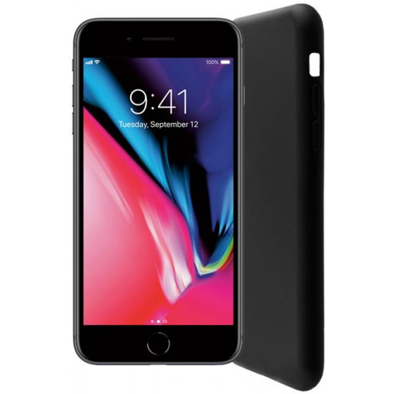 LIME SUCCESSORIES ���� ��� IPHONE 8/7 PLUS VELVET TPU 4 SIDE BLACK - (5205308242434)