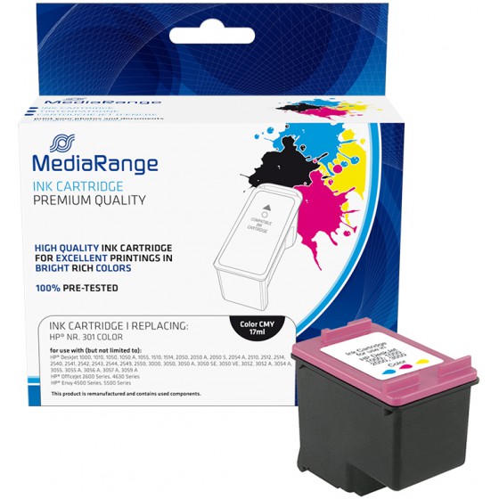 INKJET MEDIARANGE ������� ��� ��������� HP COLOUR NO.301XL CH564EE - (MRHP301CMY)