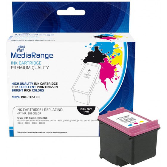 INKJET MEDIARANGE ������� ��� ��������� HP COLOUR NO.901XL CC656AE - (MRHP901CMY)