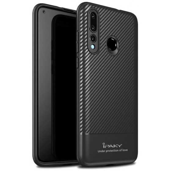 IPAKY ���� CARBON FIBER TPU FLEXIBLE ��� HUAWEI P30 LITE ����� - (IPK-042)
