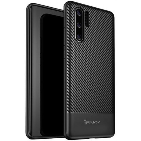IPAKY ���� CARBON FIBER TPU FLEXIBLE ��� HUAWEI P30 PRO ����� - (IPK-043)