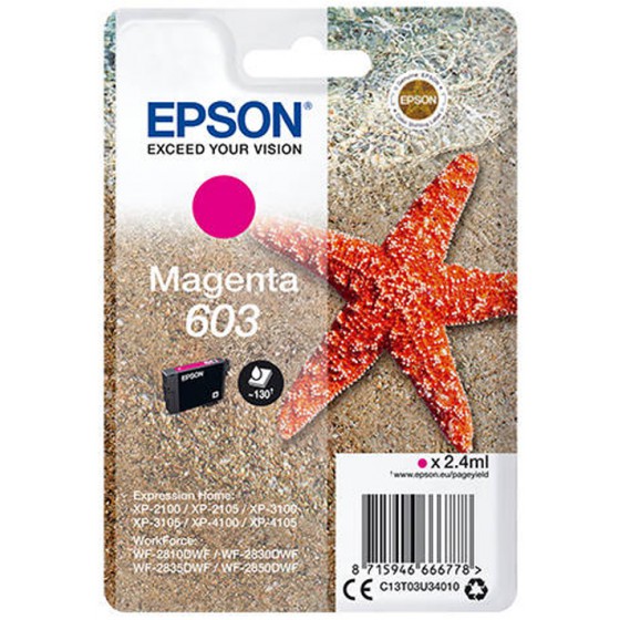 EPSON ������ INKJET 603 MAGENTA - (C13T03U34010)