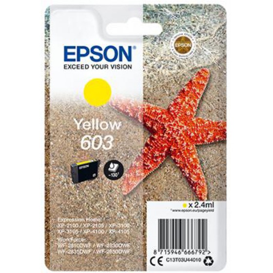 EPSON ������ INKJET 603 YELLOW - (C13T03U44010)