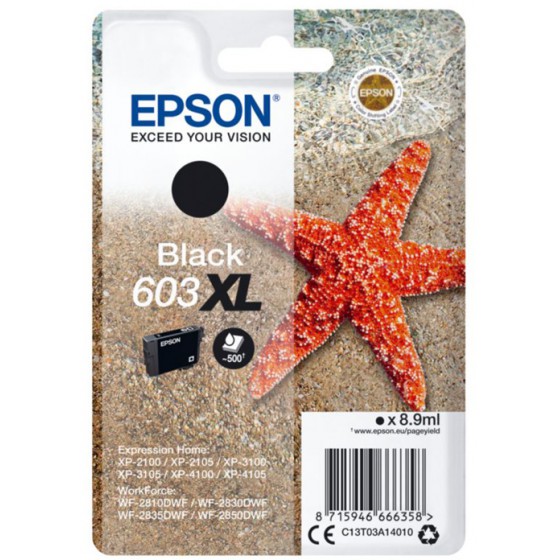 EPSON ������ INKJET 603XL BLACK - (C13T03A14010)