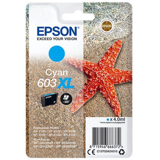 EPSON ������ INKJET 603XL CYAN - (C13T03A24010)