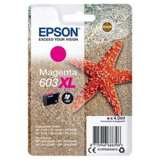 EPSON ������ INKJET 603XL MAGENTA - (C13T03A34010)