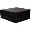 MEDIARANGE MEDIA STORAGE WALLET FOR 200 DISCS SYNTHETIC LEATHER BLACK - (BOX93)