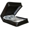 MEDIARANGE MEDIA STORAGE WALLET FOR 300 DISCS SYNTHETIC LEATHER BLACK - (BOX94)