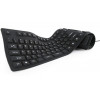 GEMBIRD FLEXIBLE KEYBOARD USB PS2 COMBO BLACK - (KB-109F-B)