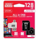 GOODRAM 128GB MICRO CARD CL10 UHS I & CARD READER M1A4 - (M1A4-1280R12)