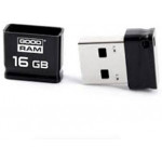 GOODRAM MINI USB 2.0 FLASH DRIVE 16GB BLACK - (UPI2-0160K0R11)