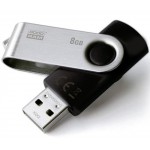 GOODRAM USB 2.0 FLASH DRIVE UTS2 8GB BLACK - (UTS2-0080K0R11)