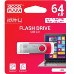 GOODRAM USB 3.0 FLASH DRIVE UTS3 64GB RED - (UTS3-0640R0R11)