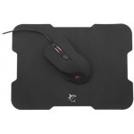 WHITE SHARK MOUSE & PAD BLACK FOOT - (GMP-1901)