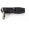 NEDIS AUDIO CONNECTOR MONO 6.35 MM MALE ANGLED BLACK - (COTP23902BK)