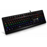 NOD IRON STRIKE GAMING BLACK KEYBOARD WITH 7 RGB BACKLIGHT - (141-0122)