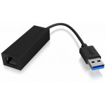 RAIDSONIC ICY BOX USB 3.0 TO GIGABIT ETHERNET ADAPTER BLACK - (IB-AC501A)