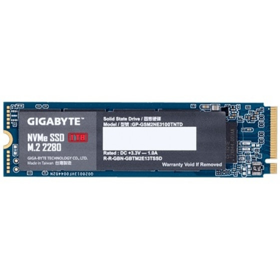 GIGABYTE SSD NVME M.2 1TB PCIE - (GSM2NE3100TNTD)