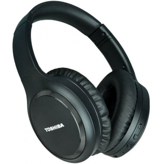 TOSHIBA AUDIO BLUETOOTH ACTIVE NOISE CANCELLING HEADPHONES BLACK - (RZE-BT1200H-BLK)