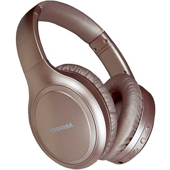 TOSHIBA AUDIO BLUETOOTH ACTIVE NOISE CANCELLING HEADPHONES ROSE GOLD - (RZE-BT1200H-RG)