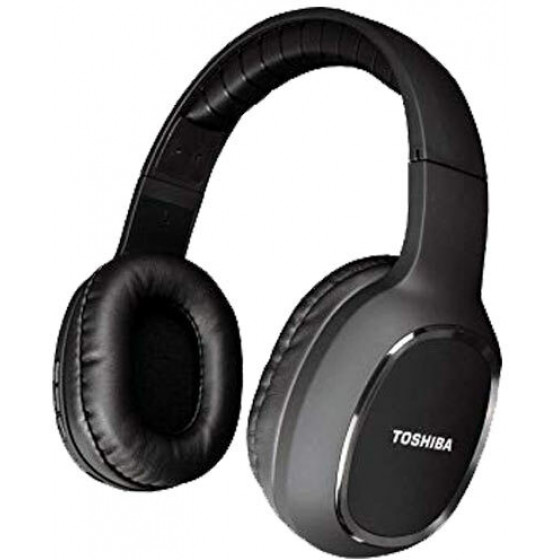 TOSHIBA AUDIO BLUETOOTH SPORT RUBBER COATED STEREO HEADPHONE BLACK - (RZE-BT160H-BLK)