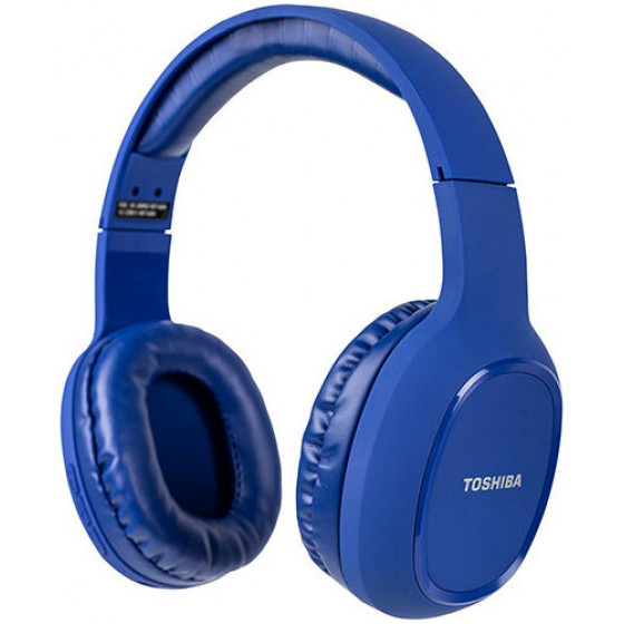 TOSHIBA AUDIO BLUETOOTH SPORT RUBBER COATED STEREO HEADPHONE BLUE - (RZE-BT160H-BLUE)