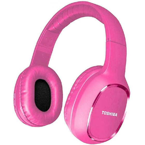 TOSHIBA AUDIO BLUETOOTH SPORT RUBBER COATED STEREO HEADPHONE PINK - (RZE-BT160H-PINK)