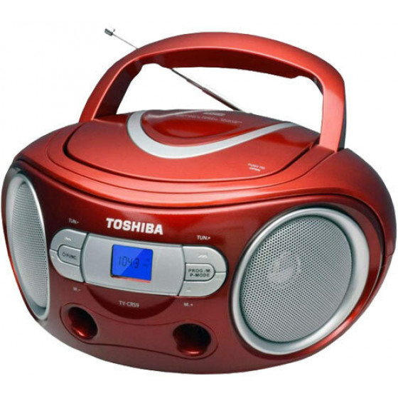 TOSHIBA AUDIO PORTABLE CD BOOMBOX RED - (TY-CRS9-RED)