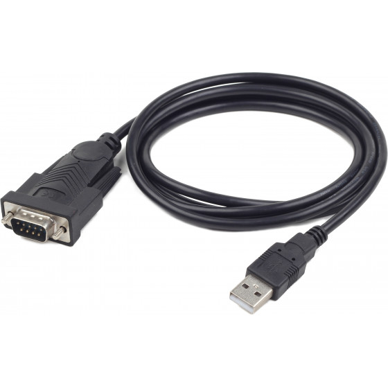 CABLEXPERT USB TO DB9M SERIAL PORT CONVERTER CABLE BLACK 1.5M - (UAS-DB9M-02)