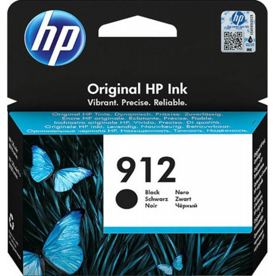 HP INKJET CARTRIDGE NO 912 BLACK 300P - (3YL80AE)