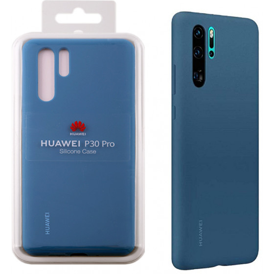 HUAWEI ���� ��� P30 PRO SILICONE COVER BLUE - (51992878)