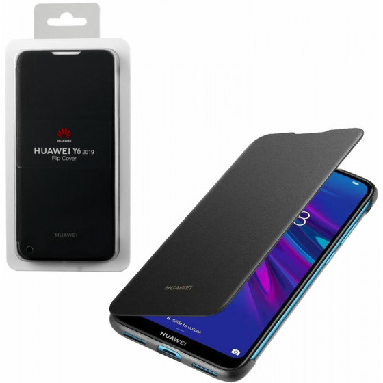 HUAWEI ���� ��� Y6 2019 FLIP COVER BLACK - (51992945)