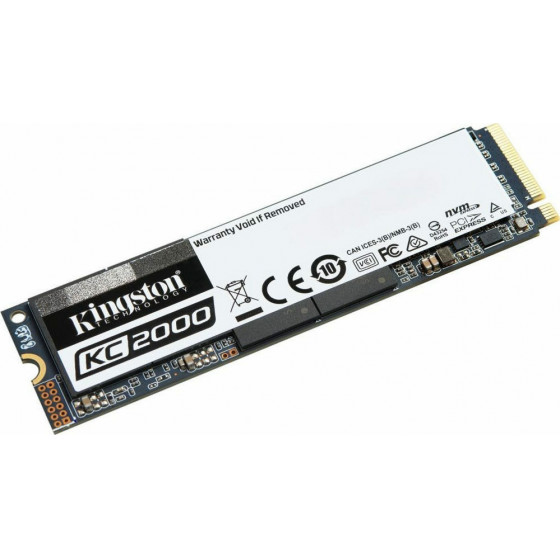 KINGSTON 500GB KC2000 M.2 2280 NVME SSD - (SKC2000M8/500G)