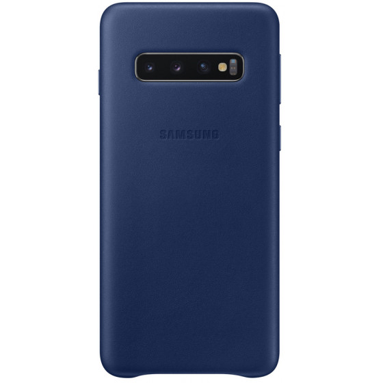 SAMSUNG GALAXY S10 LEATHER COVER NAVY - (EF-VG973LNEGWW)