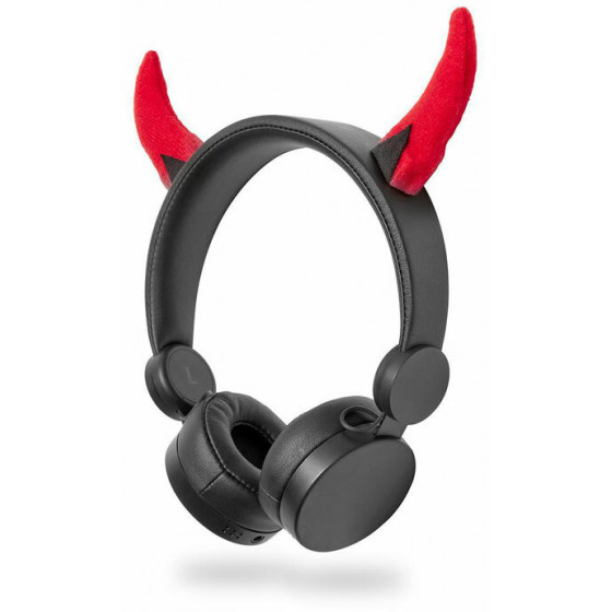NEDIS HPWD4000BK WIRED HEADPHONES 1.2M ROUND CABLE ON-EAR DETACHABLE MAGNETIC