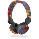 NEDIS HPWD4101BK WIRED HEADPHONES 1.2M ROUND CABLE ON-EAR OWL BLACK