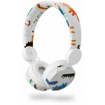 NEDIS HPWD4104WT WIRED HEADPHONES 1.2M ROUND CABLE ON-EAR ELEPHANT WHITE