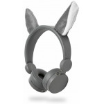 NEDIS HPWD4000GY WIRED HEADPHONES 1.2M ROUND CABLE ON-EAR DETACHABLE MAGNETIC EA