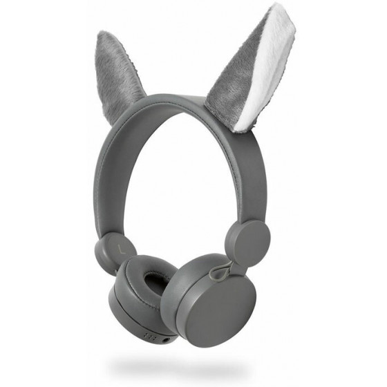 NEDIS HPWD4000GY WIRED HEADPHONES 1.2M ROUND CABLE ON-EAR DETACHABLE MAGNETIC EA