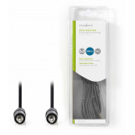 NEDIS CAGB22000BK50 STEREO AUDIO CABLE 3.5MM MALE TO 3.5MM MALE 5.0M BLACK