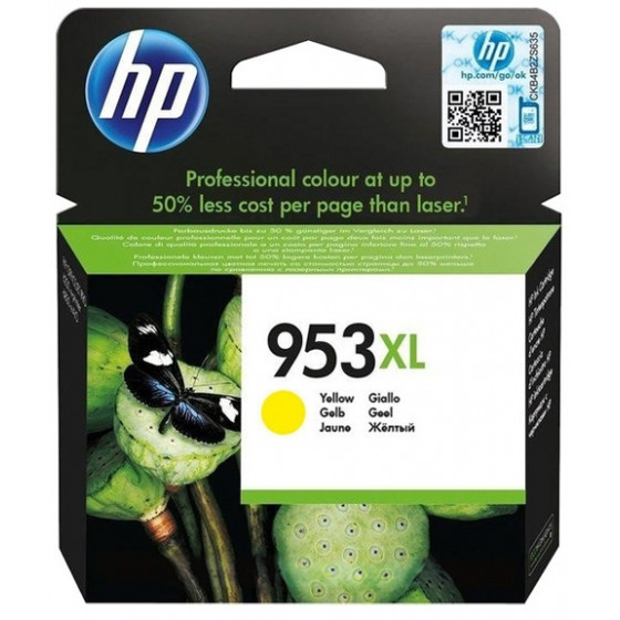 HP ������ INKJET 953XL YELLOW - (F6U18AE)