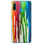 INOS ���� TPU ��� HUAWEI P30 LITE ART THEME VERTICAL WATERCOLOR - (5205598125622)
