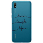 INOS ���� TPU ��� HUAWEI Y5 2019 ART THEME LOVE-LAUGH-LIFE - (5205598125554)